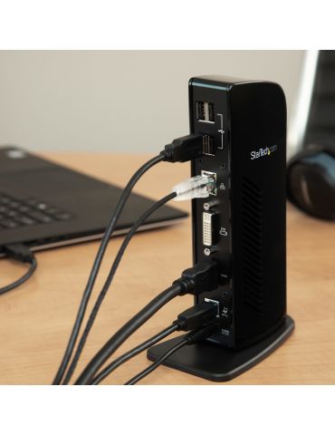 StarTech.com USB3SDOCKHD stații de andocare și replicatoare de porturi pentru calculatoare portabile Prin cablu USB 3.2 Gen 1 St