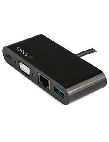 StarTech.com DKT30CVAGPD stații de andocare și replicatoare de porturi pentru calculatoare portabile Prin cablu USB 3.2 Gen 1 St