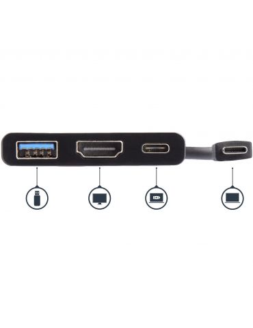 StarTech.com CDP2HDUACP stații de andocare și replicatoare de porturi pentru calculatoare portabile Prin cablu USB 3.2 Gen 1 Sta