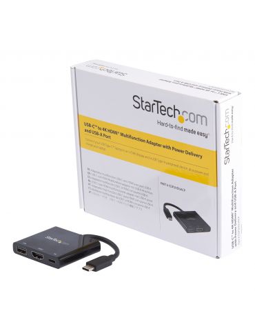 StarTech.com CDP2HDUACP stații de andocare și replicatoare de porturi pentru calculatoare portabile Prin cablu USB 3.2 Gen 1 Sta