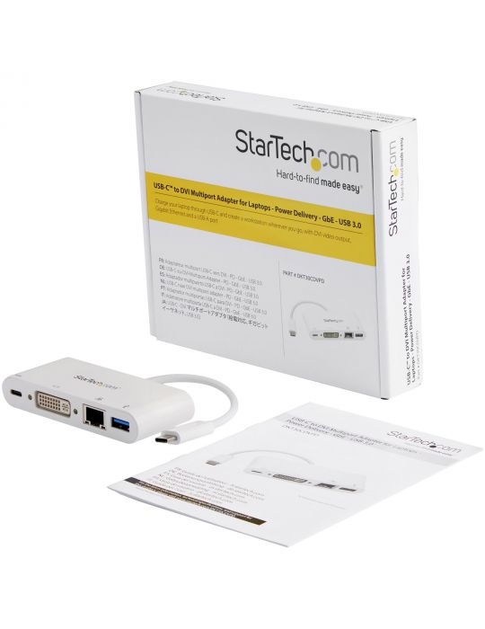 StarTech.com DKT30CDVPD stații de andocare și replicatoare de porturi pentru calculatoare portabile Prin cablu USB 3.2 Gen 1 Sta