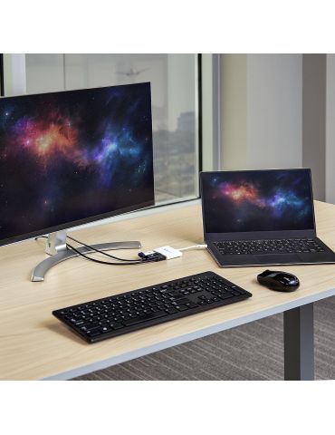 StarTech.com CDP2HDUACPW stații de andocare și replicatoare de porturi pentru calculatoare portabile Prin cablu USB 3.2 Gen 1 St