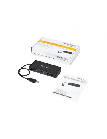 StarTech.com USBA2DPGB stații de andocare și replicatoare de porturi pentru calculatoare portabile Prin cablu USB 3.2 Gen 1 Star