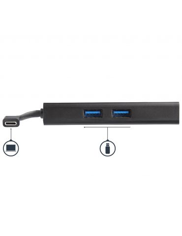 StarTech.com DKT30CHPD stații de andocare și replicatoare de porturi pentru calculatoare portabile Prin cablu USB 3.2 Gen 1 Star