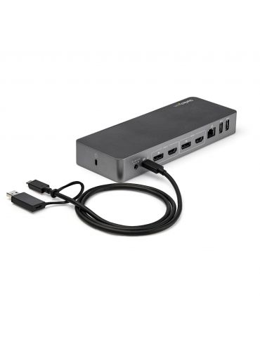 StarTech.com DK30C2DPPDUE stații de andocare și replicatoare de porturi pentru calculatoare portabile Prin cablu USB 3.2 Gen 1 S