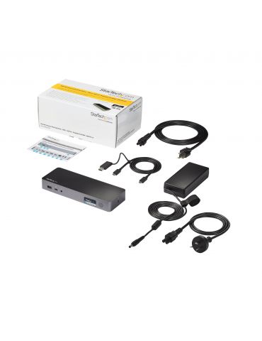 StarTech.com DK30C2DPPDUE stații de andocare și replicatoare de porturi pentru calculatoare portabile Prin cablu USB 3.2 Gen 1 S