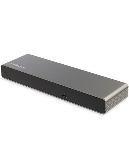 StarTech.com TB3DK2DHVUE stații de andocare și replicatoare de porturi pentru calculatoare portabile Prin cablu Thunderbolt 3 St