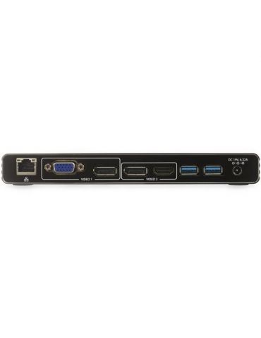 StarTech.com TB3DK2DHVUE stații de andocare și replicatoare de porturi pentru calculatoare portabile Prin cablu Thunderbolt 3 St