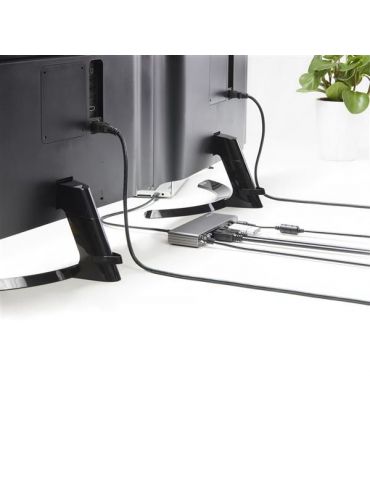 StarTech.com TB3DK2DHVUE stații de andocare și replicatoare de porturi pentru calculatoare portabile Prin cablu Thunderbolt 3 St