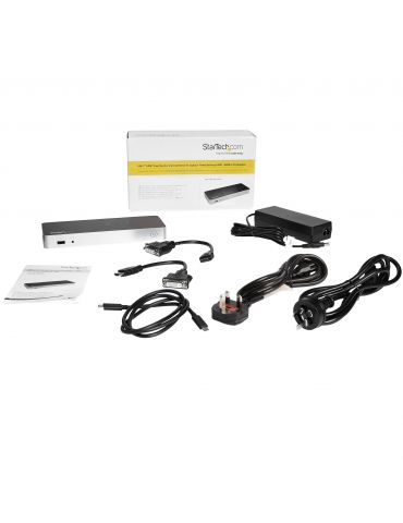 StarTech.com MST30C2HHPDU stații de andocare și replicatoare de porturi pentru calculatoare portabile Prin cablu USB 3.2 Gen 1 S