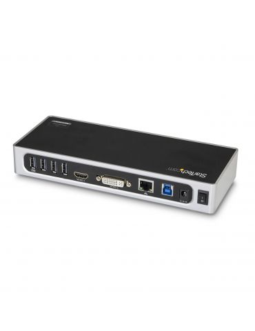 StarTech.com DK30ADD stații de andocare și replicatoare de porturi pentru calculatoare portabile Prin cablu USB 3.2 Gen 1 (3.1 S