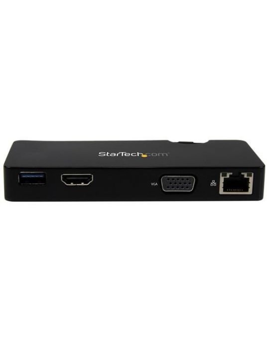StarTech.com USB3SMDOCKHV stații de andocare și replicatoare de porturi pentru calculatoare portabile Prin cablu USB 3.2 Gen 1 S