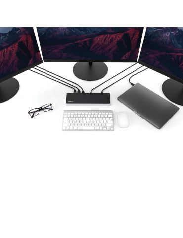 StarTech.com DK30CH2DPPDU stații de andocare și replicatoare de porturi pentru calculatoare portabile Prin cablu USB 3.2 Gen 1 S
