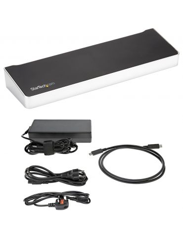 StarTech.com DK30CH2DPPDU stații de andocare și replicatoare de porturi pentru calculatoare portabile Prin cablu USB 3.2 Gen 1 S