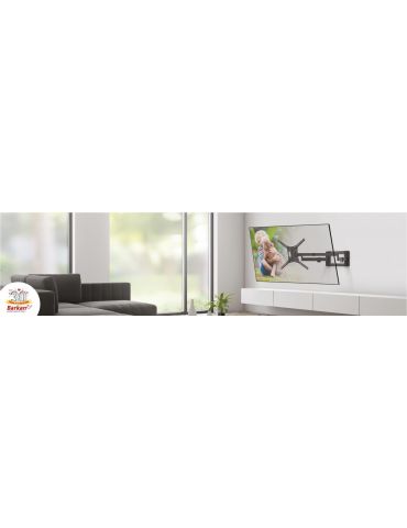 Suport tv plat/curbat de perete cu 2 brate barkan bm464xl Barkan - 1