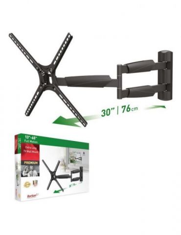 Suport tv plat/curbat de perete cu 2 brate barkan bm464xl Barkan - 1