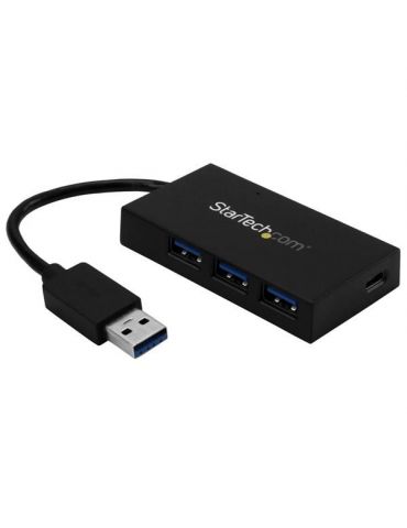 StarTech.com HB30A3A1CSFS hub-uri de interfață USB 3.2 Gen 1 (3.1 Gen 1) Type-A 5000 Mbit/s Negru StarTech.com - 1 - Tik.ro