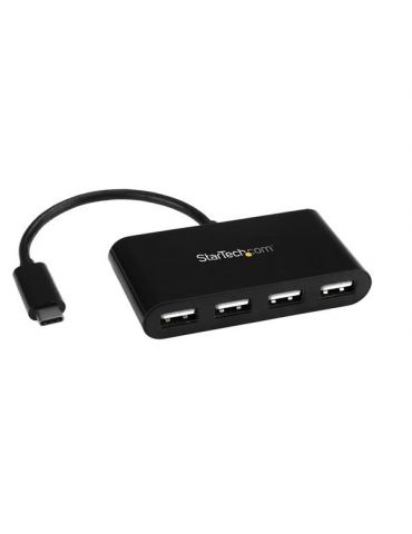 StarTech.com ST4200MINIC hub-uri de interfață USB 2.0 Type-C 480 Mbit/s Negru StarTech.com - 1 - Tik.ro