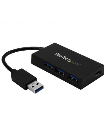 StarTech.com HB30A3A1CFB hub-uri de interfață USB 3.2 Gen 1 (3.1 Gen 1) Type-A 5000 Mbit/s Negru StarTech.com - 1 - Tik.ro