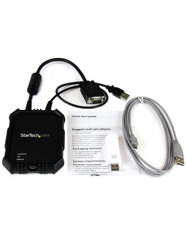 StarTech.com NOTECONS02X switch-uri pentru tastatură, mouse și monitor (KVM) Negru StarTech.com - 7