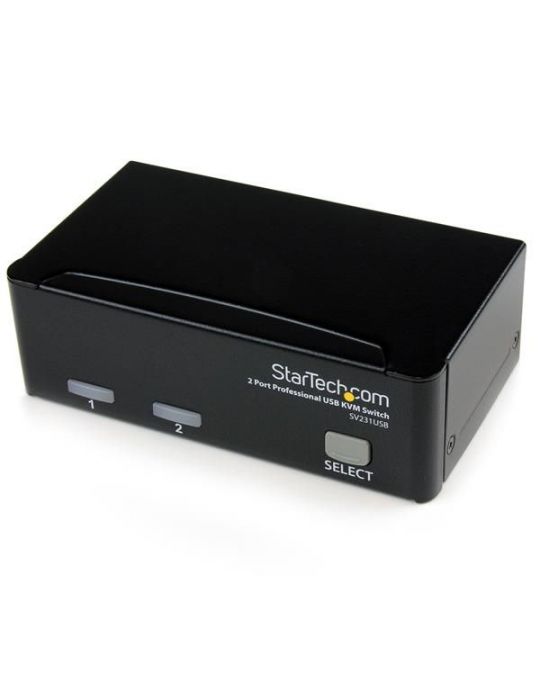 StarTech.com SV231USBGB switch-uri pentru tastatură, mouse și monitor (KVM) Negru StarTech.com - 1