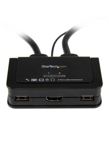 StarTech.com SV211HDUA switch-uri pentru tastatură, mouse și monitor (KVM) Negru StarTech.com - 2