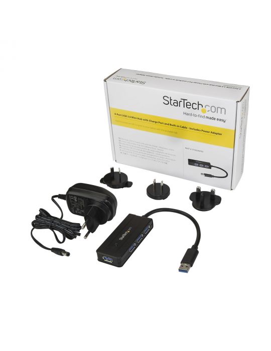 StarTech.com ST4300MINI hub-uri de interfață USB 3.2 Gen 1 (3.1 Gen 1) Type-A 5000 Mbit/s Negru StarTech.com - 3