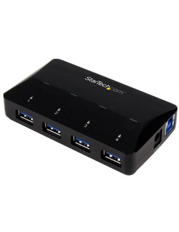 StarTech.com ST53004U1C hub-uri de interfață USB 3.2 Gen 1 (3.1 Gen 1) Type-B 5000 Mbit/s Negru StarTech.com - 1 - Tik.ro