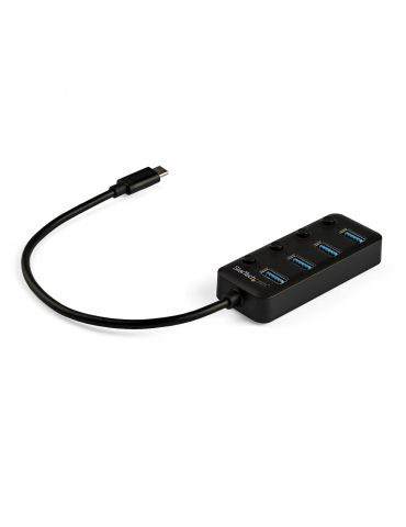 StarTech.com HB30C4AIB hub-uri de interfață USB 3.2 Gen 1 (3.1 Gen 1) Type-C 5000 Mbit/s Negru StarTech.com - 1 - Tik.ro