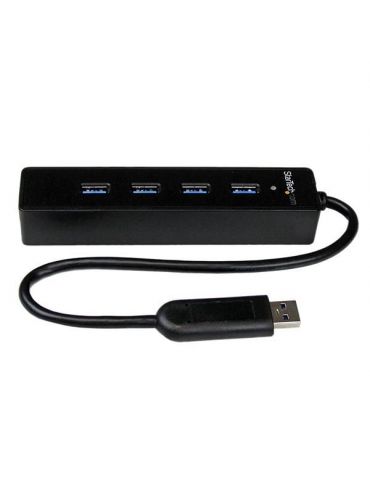 StarTech.com ST4300PBU3 hub-uri de interfață USB 3.2 Gen 1 (3.1 Gen 1) Type-A 5000 Mbit/s Negru StarTech.com - 1 - Tik.ro