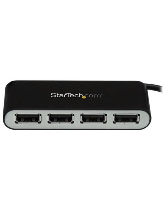 StarTech.com ST4200MINI2 hub-uri de interfață USB 2.0 480 Mbit/s Negru, Argint StarTech.com - 3