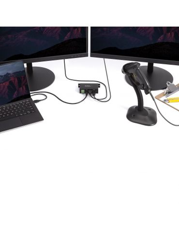 StarTech.com ST4200USBM hub-uri de interfață USB 2.0 Type-B 480 Mbit/s Negru StarTech.com - 4