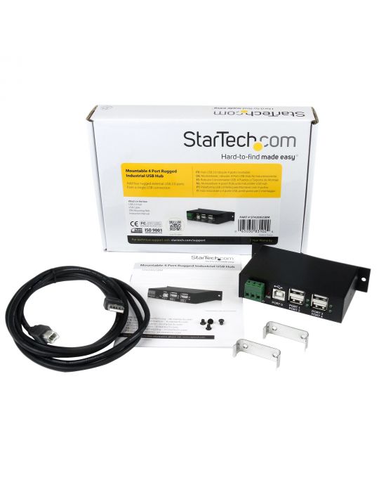 StarTech.com ST4200USBM hub-uri de interfață USB 2.0 Type-B 480 Mbit/s Negru StarTech.com - 7