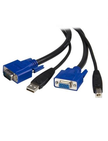 StarTech.com SVUSB2N1_6 cabluri KVM Negru 1,8 m StarTech.com - 1 - Tik.ro