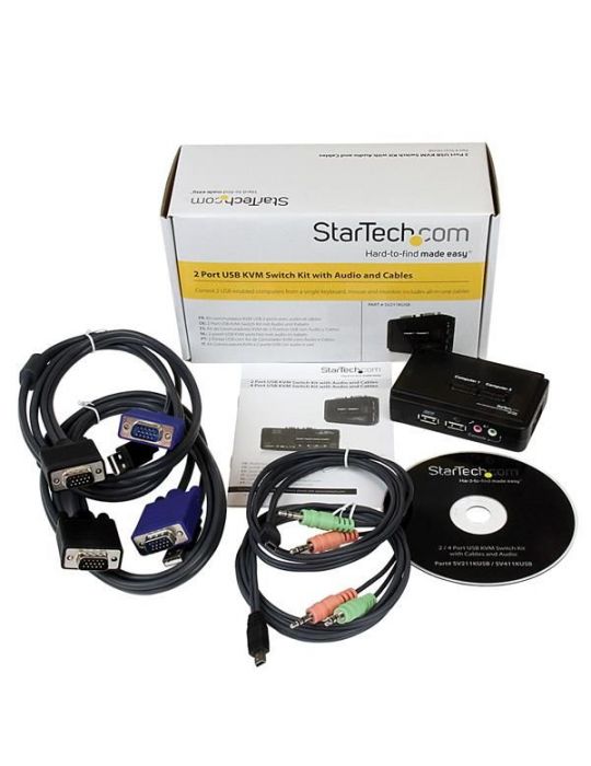 StarTech.com SV211KUSB switch-uri pentru tastatură, mouse și monitor (KVM) Negru StarTech.com - 6