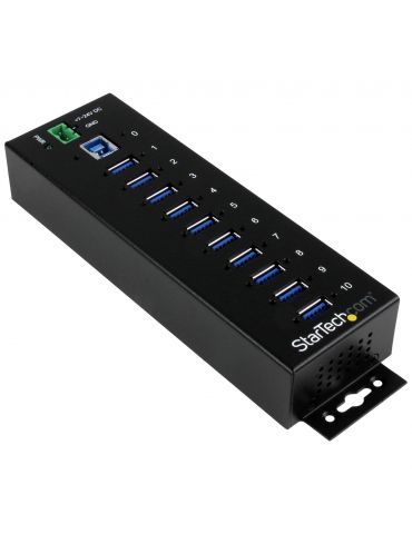 StarTech.com ST1030USBM hub-uri de interfață USB 3.2 Gen 1 (3.1 Gen 1) Type-B 5000 Mbit/s Negru StarTech.com - 1 - Tik.ro