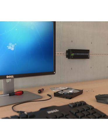 StarTech.com ST1030USBM hub-uri de interfață USB 3.2 Gen 1 (3.1 Gen 1) Type-B 5000 Mbit/s Negru StarTech.com - 3