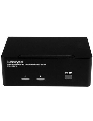 StarTech.com SV231DPDDUA2 switch-uri pentru tastatură, mouse și monitor (KVM) Negru StarTech.com - 2