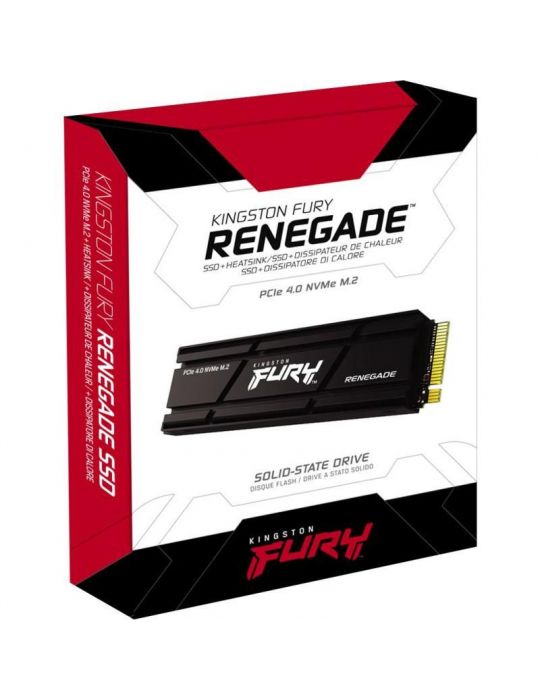 SSD Kingston Fury Renegade + Heatsink 500GB, PCIe 4.0 x4, M.2 Kingston - 1