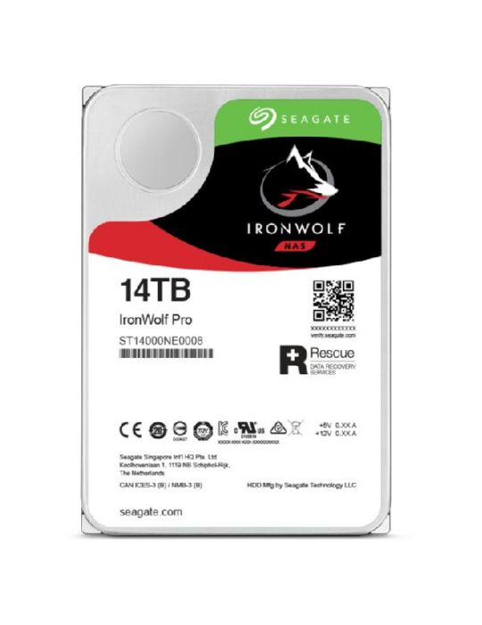 Seagate IronWolf Pro ST14000NT001 hard disk-uri interne 3.5" 14000 Giga Bites Seagate - 4