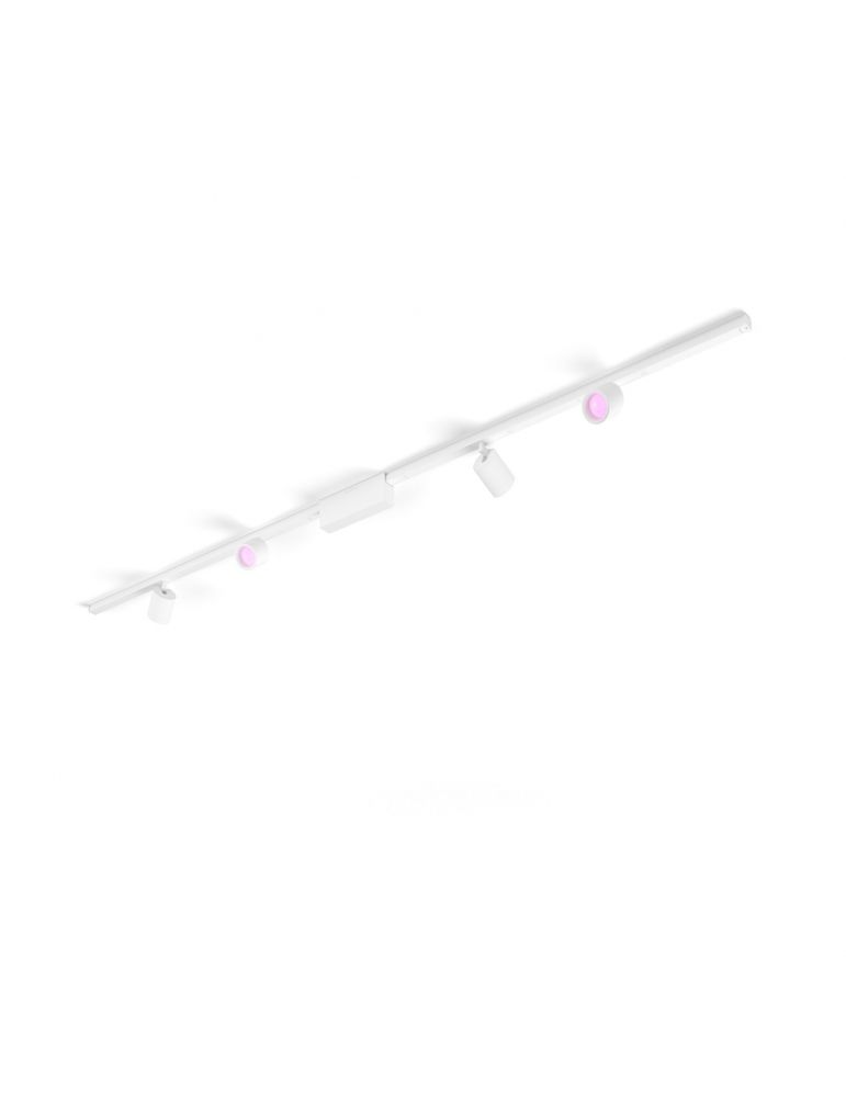 Philips Hue cu ambianță albă și color Kit de bază pentru tavan drept Perifo (4 spoturi)