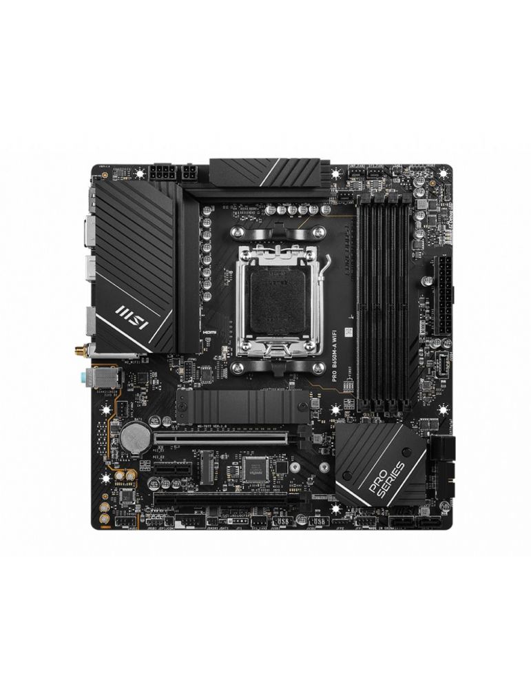 Placa de baza MSI PRO B650M-A WIFI, AMD B650, Socket AM5, mATX
