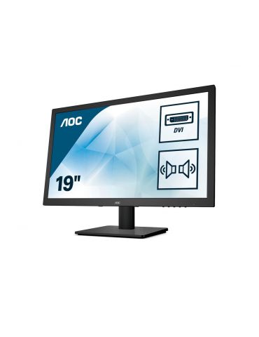 AOC E975SWDA LED display 47 cm (18.5") 1366 x 768 Pixel WXGA Negru Aoc - 1 - Tik.ro