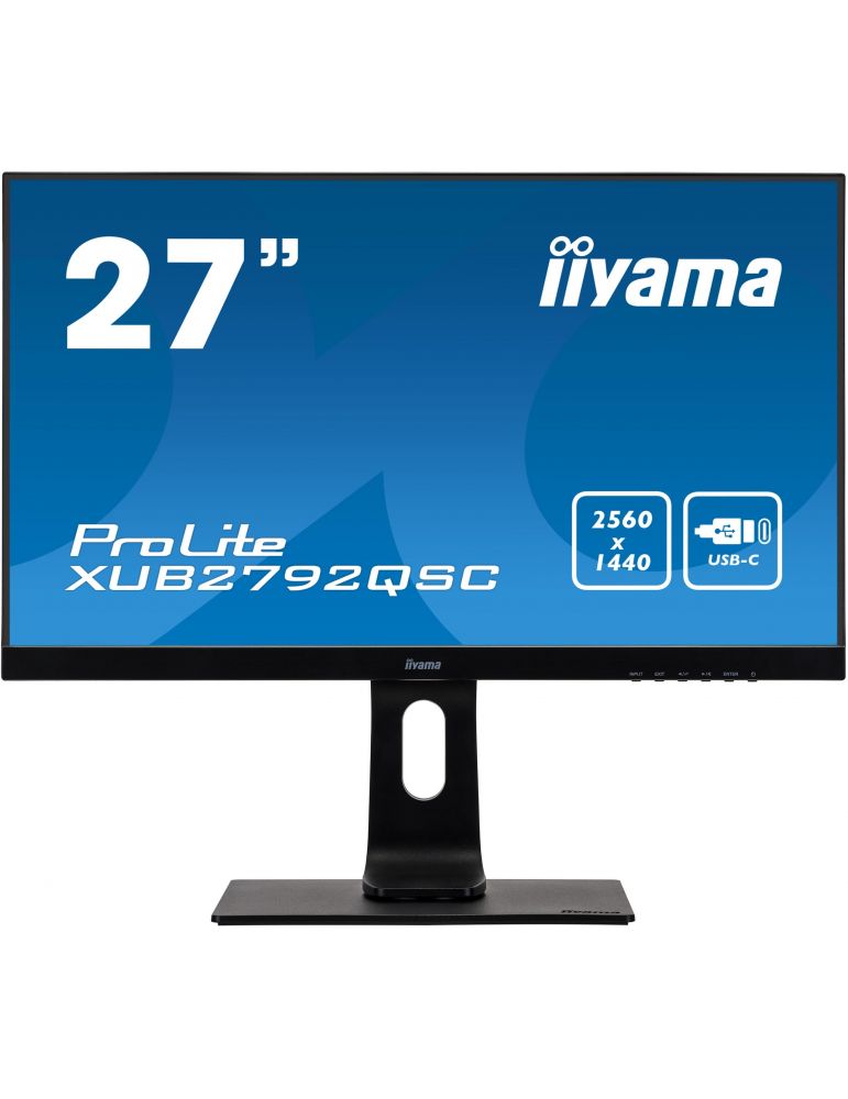 iiyama ProLite XUB2792QSC-B1 monitoare LCD 68,6 cm (27") 2560 x 1440 Pixel Wide Quad HD LED Negru