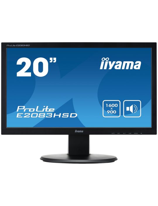 iiyama ProLite E2083HSD-B1 LED display 49,5 cm (19.5") 1600 x 900 Pixel HD+ Negru Iiyama - 1