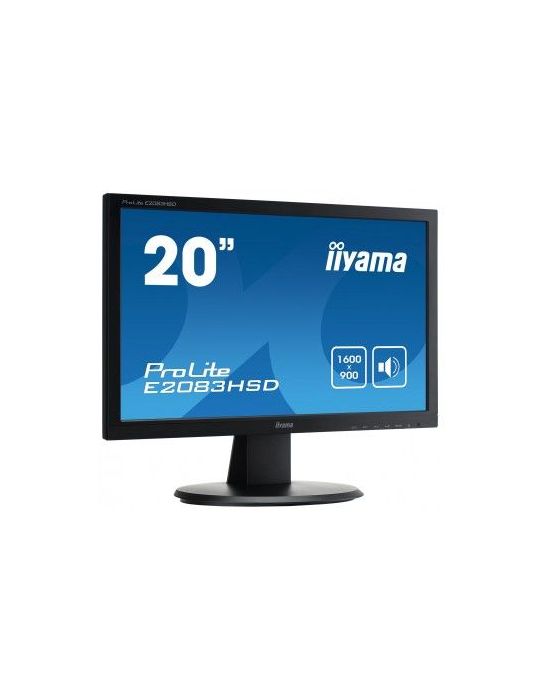 iiyama ProLite E2083HSD-B1 LED display 49,5 cm (19.5") 1600 x 900 Pixel HD+ Negru Iiyama - 7