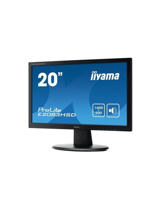 iiyama ProLite E2083HSD-B1 LED display 49,5 cm (19.5") 1600 x 900 Pixel HD+ Negru Iiyama - 8
