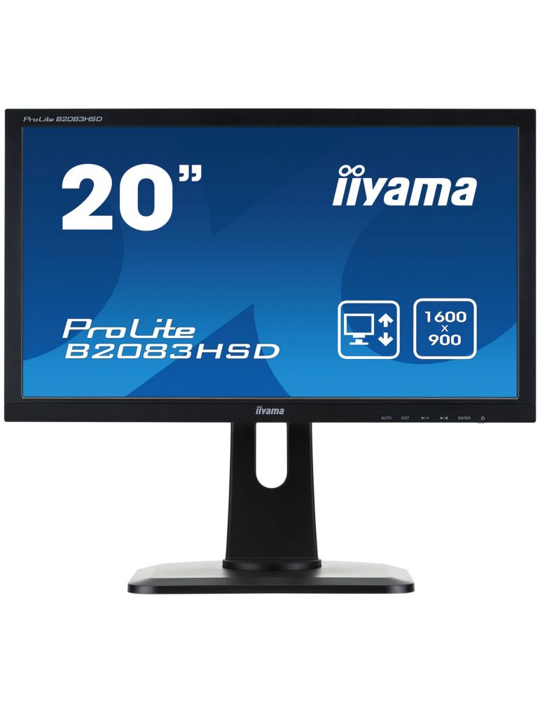 Monitor LED Iiyama B2083HSD-B1, 19.5inch, HD+, 60Hz, 5ms, Black