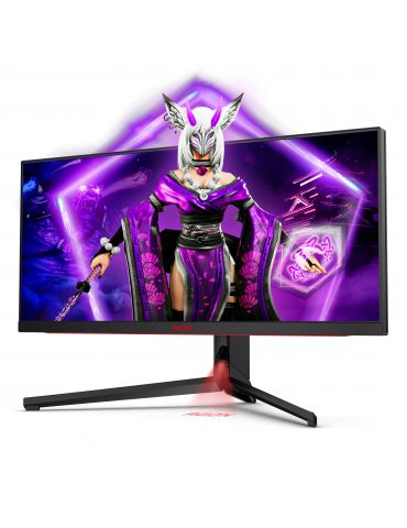 AOC AGON PRO AG344UXM monitoare LCD 86,4 cm (34") 3440 x 1440 Pixel UltraWide Quad HD LED Negru, Roşu Aoc - 3