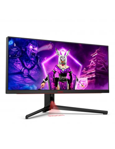 AOC AGON PRO AG344UXM monitoare LCD 86,4 cm (34") 3440 x 1440 Pixel UltraWide Quad HD LED Negru, Roşu Aoc - 10